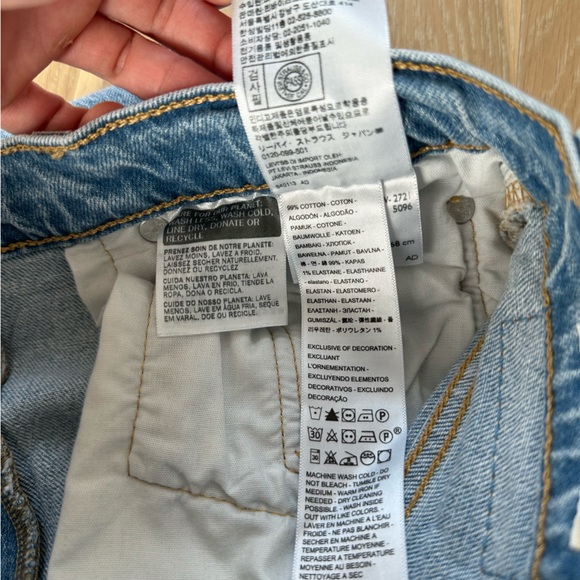Women’s Levi's 501 Skinny Jeans Blue High Rise Denim Pants High Waisted Size 27 - Picture 16 of 16